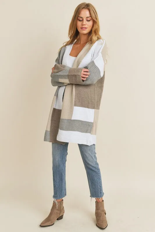 Carley Color Block Cardigan