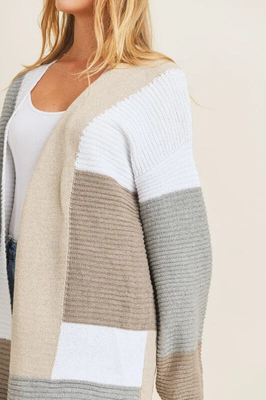 Carley Color Block Cardigan