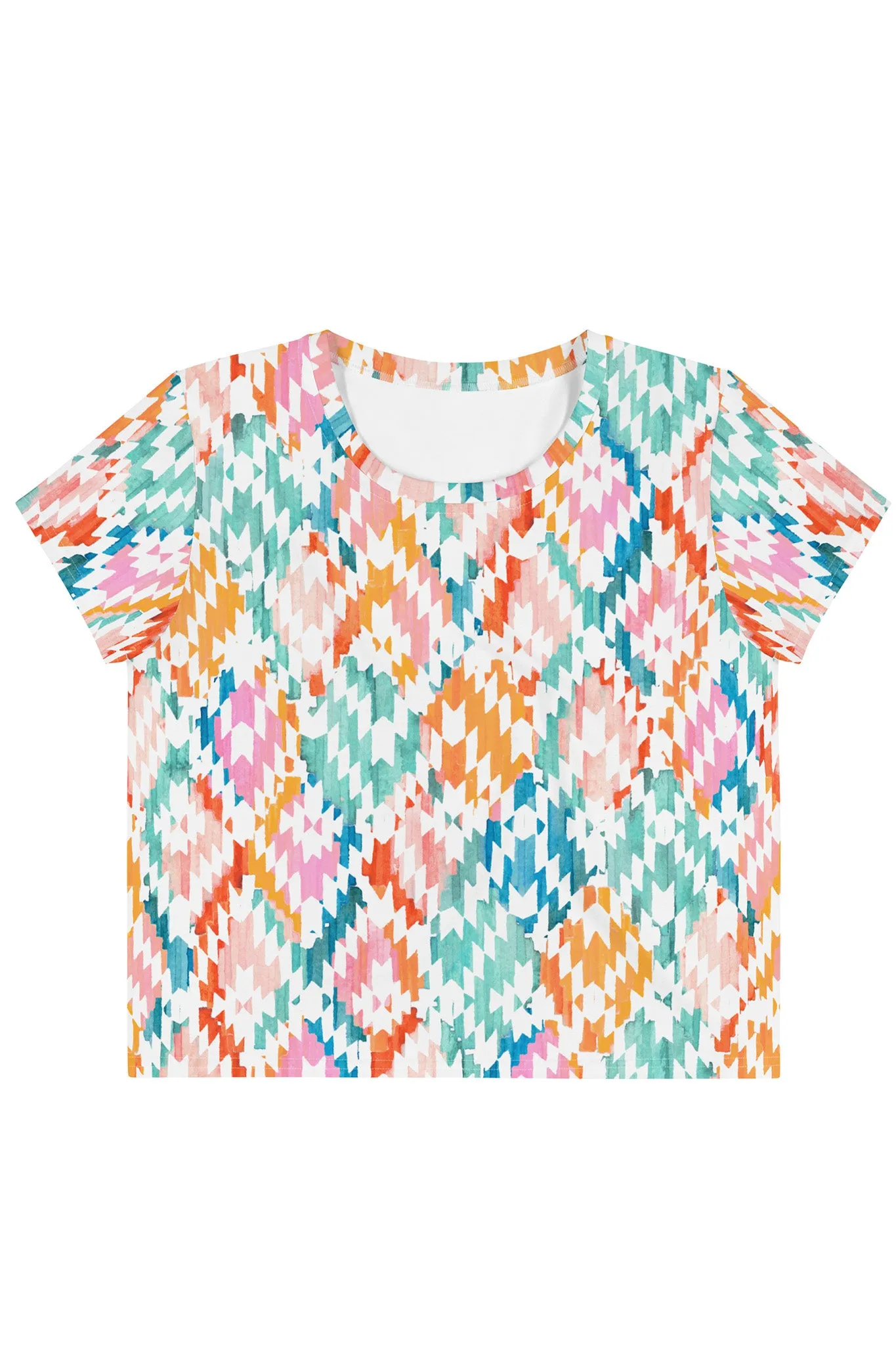 Carnival Ikat Crop Tee