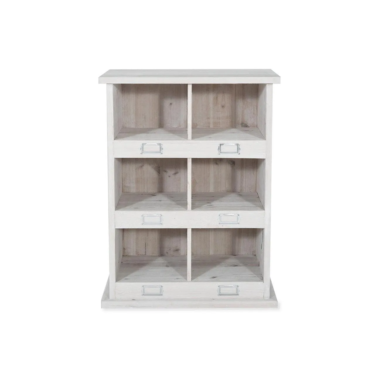 Chedworth 6 Shoe Locker in Whitewash - Spruce