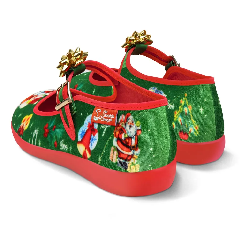 Chocolaticas® Christmas Joy Women's Mary Jane Flat