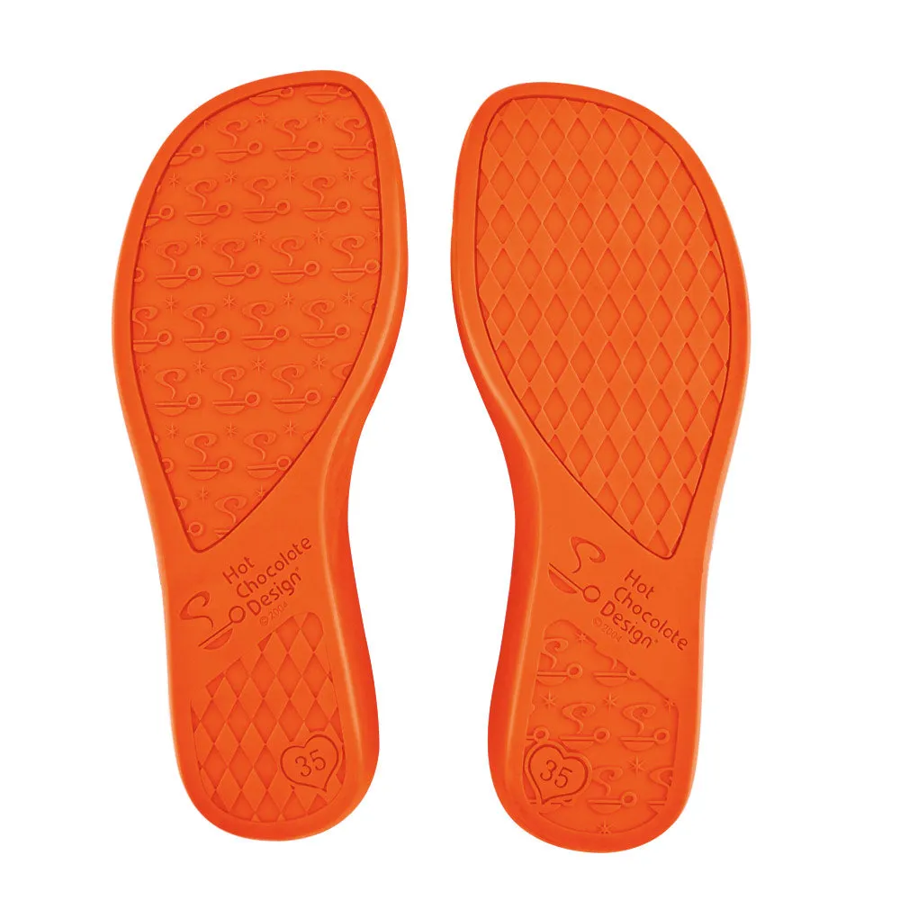 Chocolaticas® Havana Rattan Orange Women's Mary Jane Flat