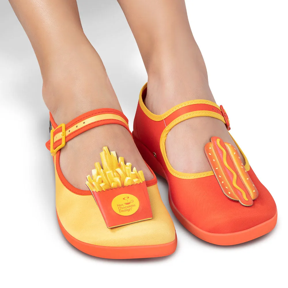 Chocolaticas® Hot Dog Women's Mary Jane Flat