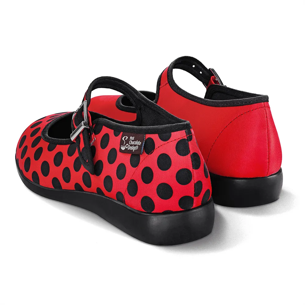 Chocolaticas® Ladybug Women's Mary Jane Flat