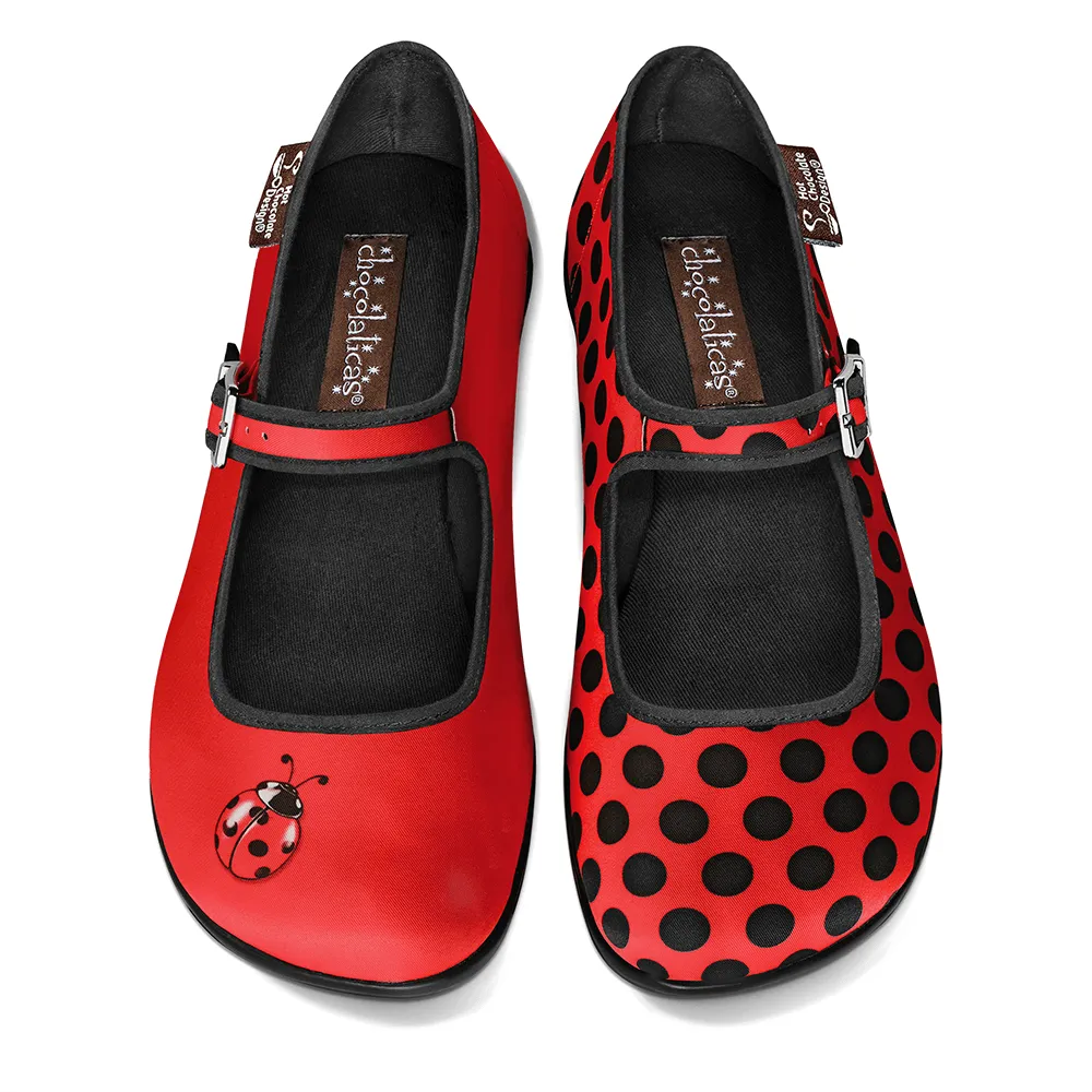 Chocolaticas® Ladybug Women's Mary Jane Flat