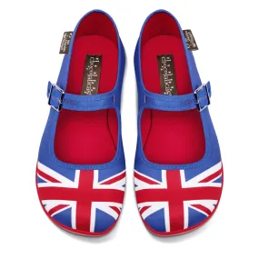 Chocolaticas® Union Jack Women's Mary Jane Flat