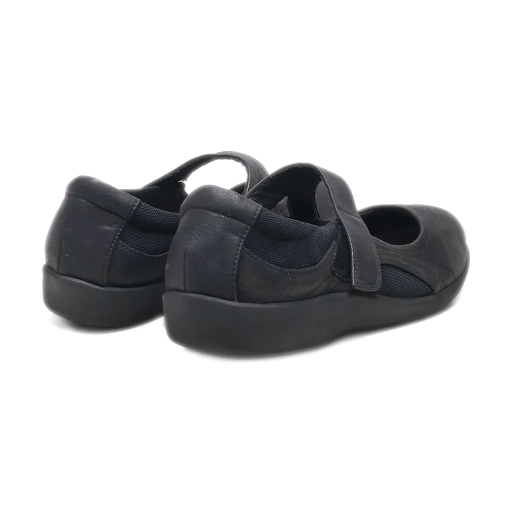 Clarks Cushion Soft Ballerinas Leather Black Colour For Women