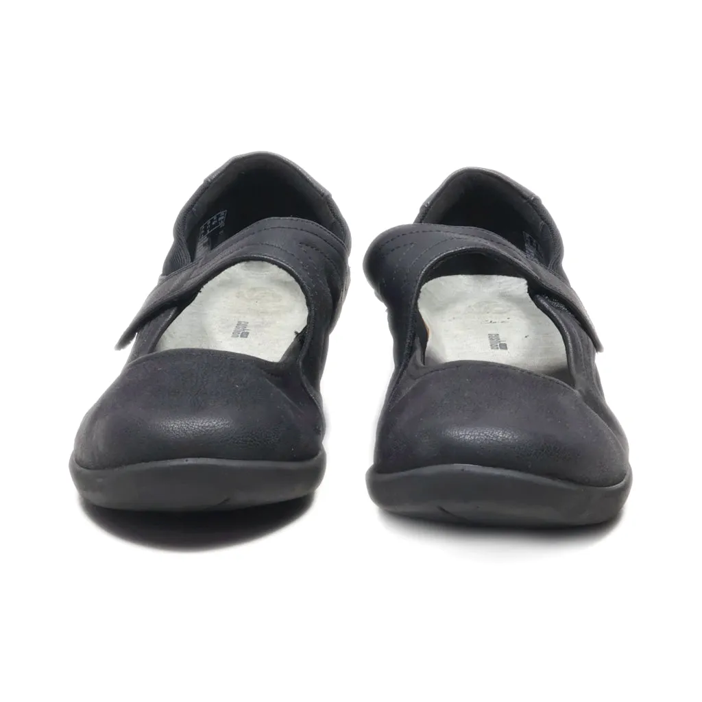 Clarks Cushion Soft Ballerinas Leather Black Colour For Women