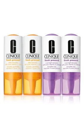 Clinique Fresh Pressed Clinical Daily   Overnight Boosters with Pure Vitamins C 10%   A (Retinol) - 2 PACK