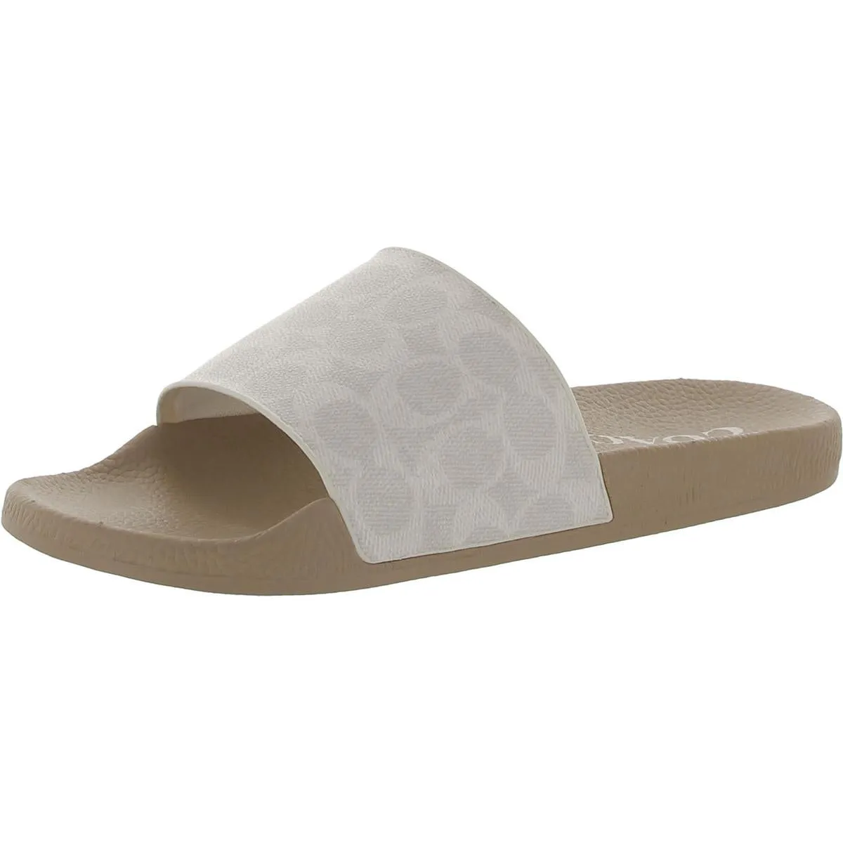 Coach Womens Udelle Logo Flats Pool Slides