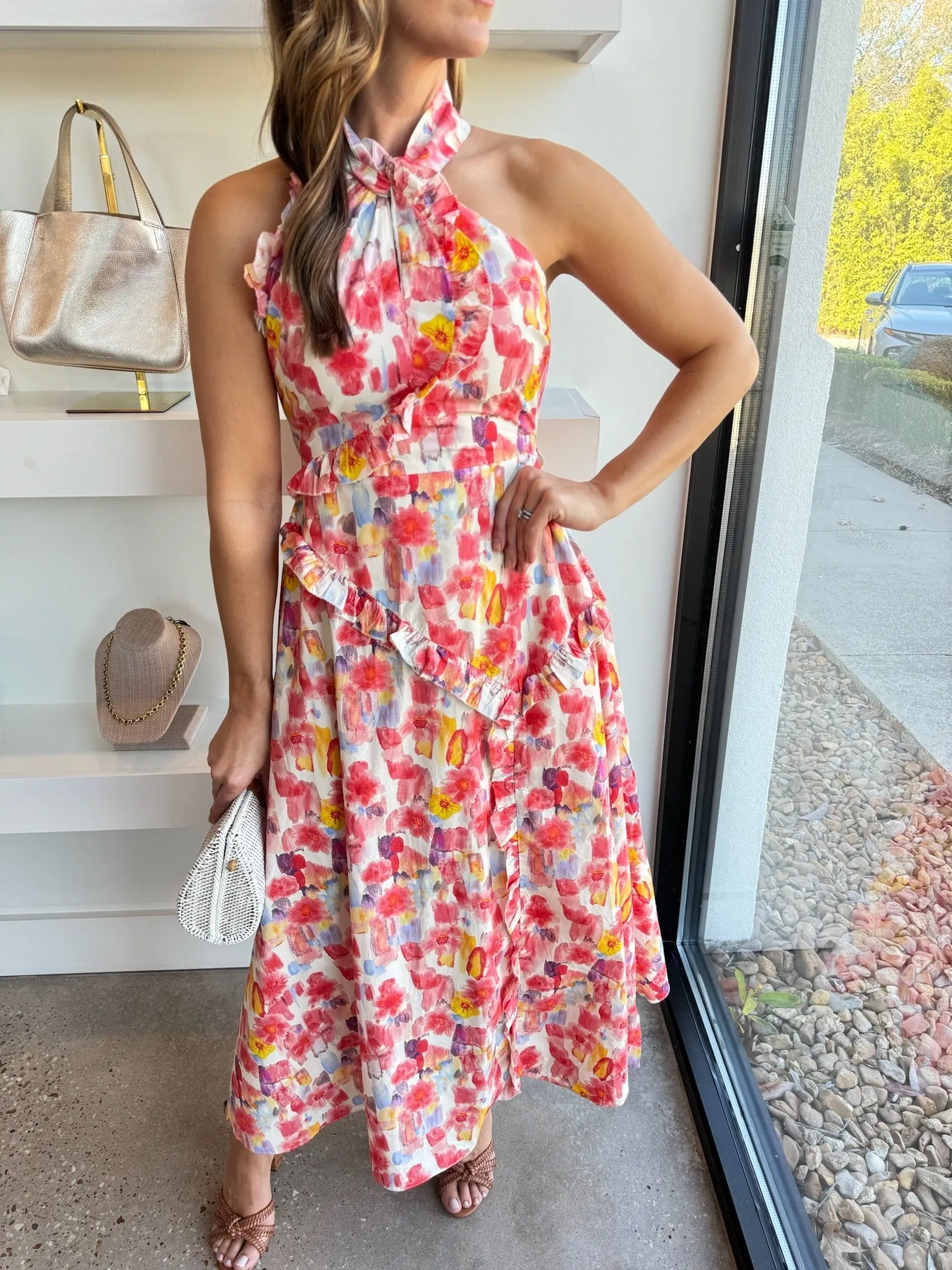 Coral Giada Dress