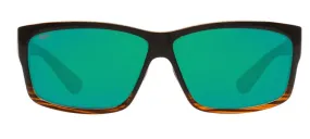 Costa Del Mar Cut Coconut Fade Frame - Green Mirror 580 Plastic Lens - Polarized Sunglasses