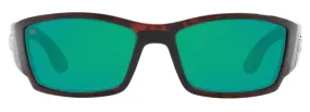 Costa Del Mar Mens Corbina Tortoise Frame - Green Mirror 580 Glass Lens - Polarized Sunglasses