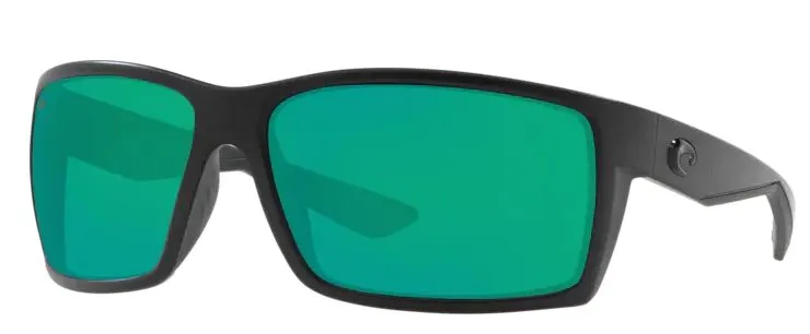 Costa Del Mar Reefton Blackout Frame - Green Mirror 580 Glass Lens - Polarized Sunglasses