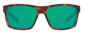 Costa Del Mar Slack Tide Matte Tortoise Frame - Green Mirror 580 Glass Lens - Polarized Sunglasses