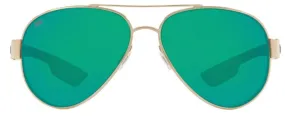 Costa Del Mar South Point Rose Gold Frame - Green Mirror 580 Glass Lens - Polarized Sunglasses