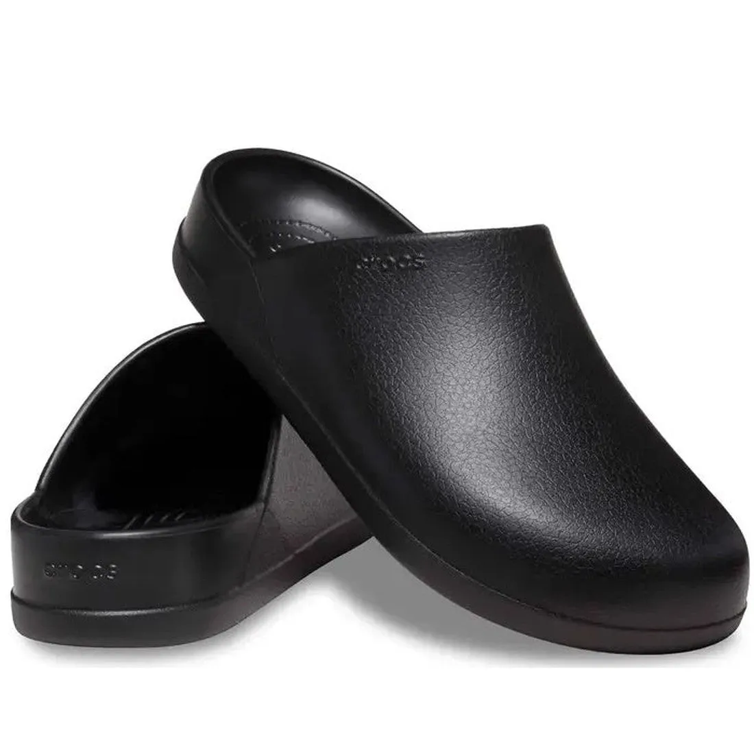 Crocs - Dylan Clog Black Leather Look Mule