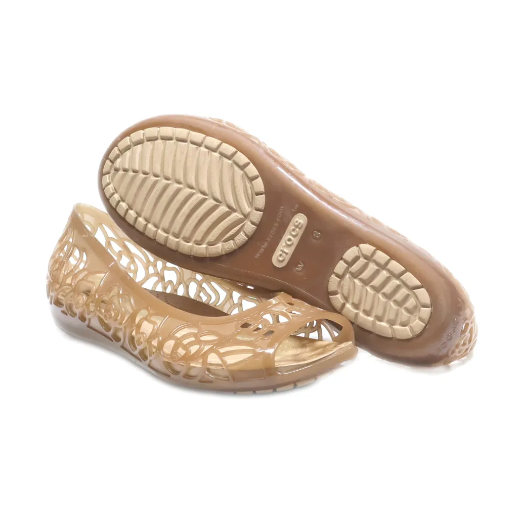 Crocs Isabella Ballerinas Rubber Brown Colour For Women