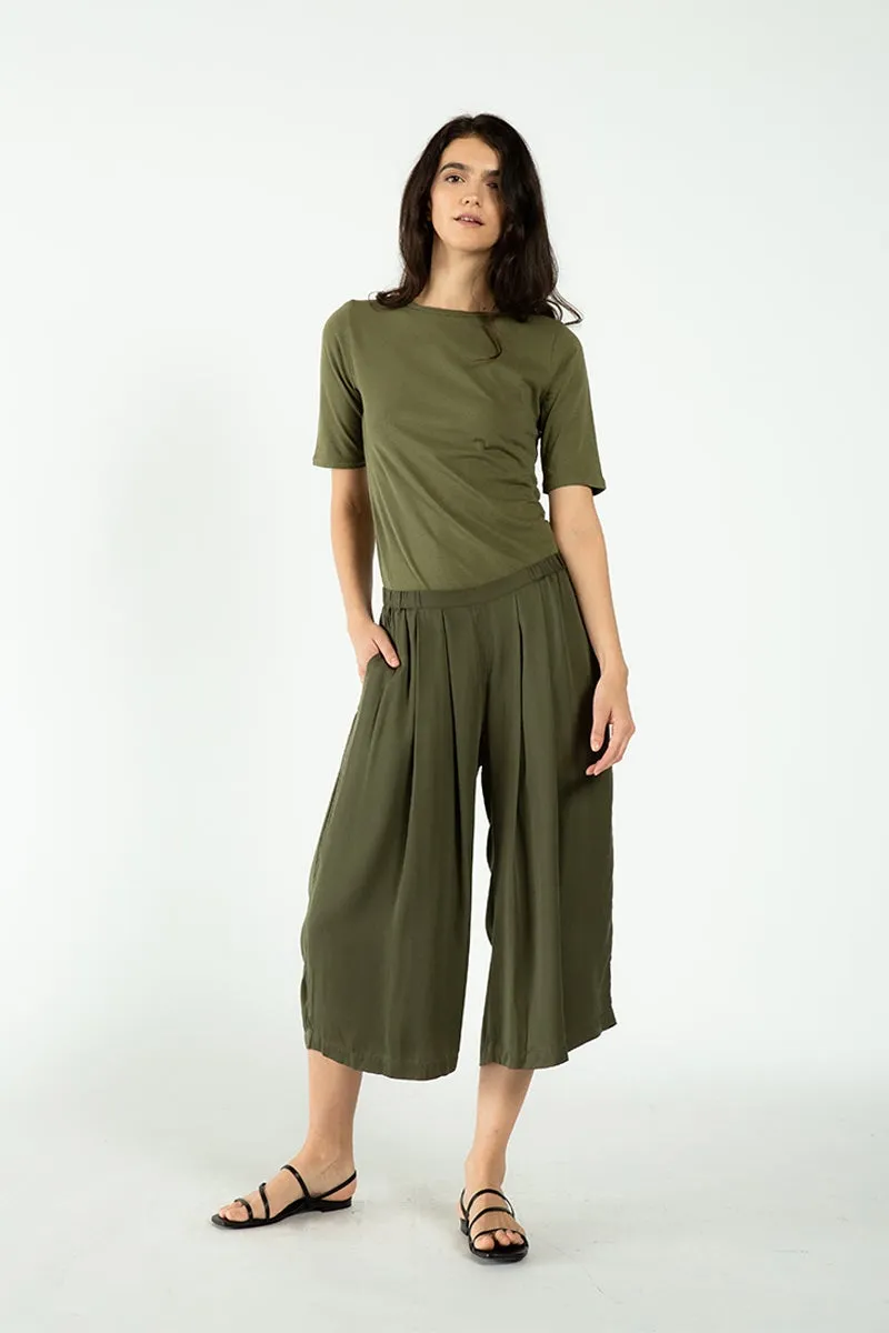 Cropped Palazzo Pants