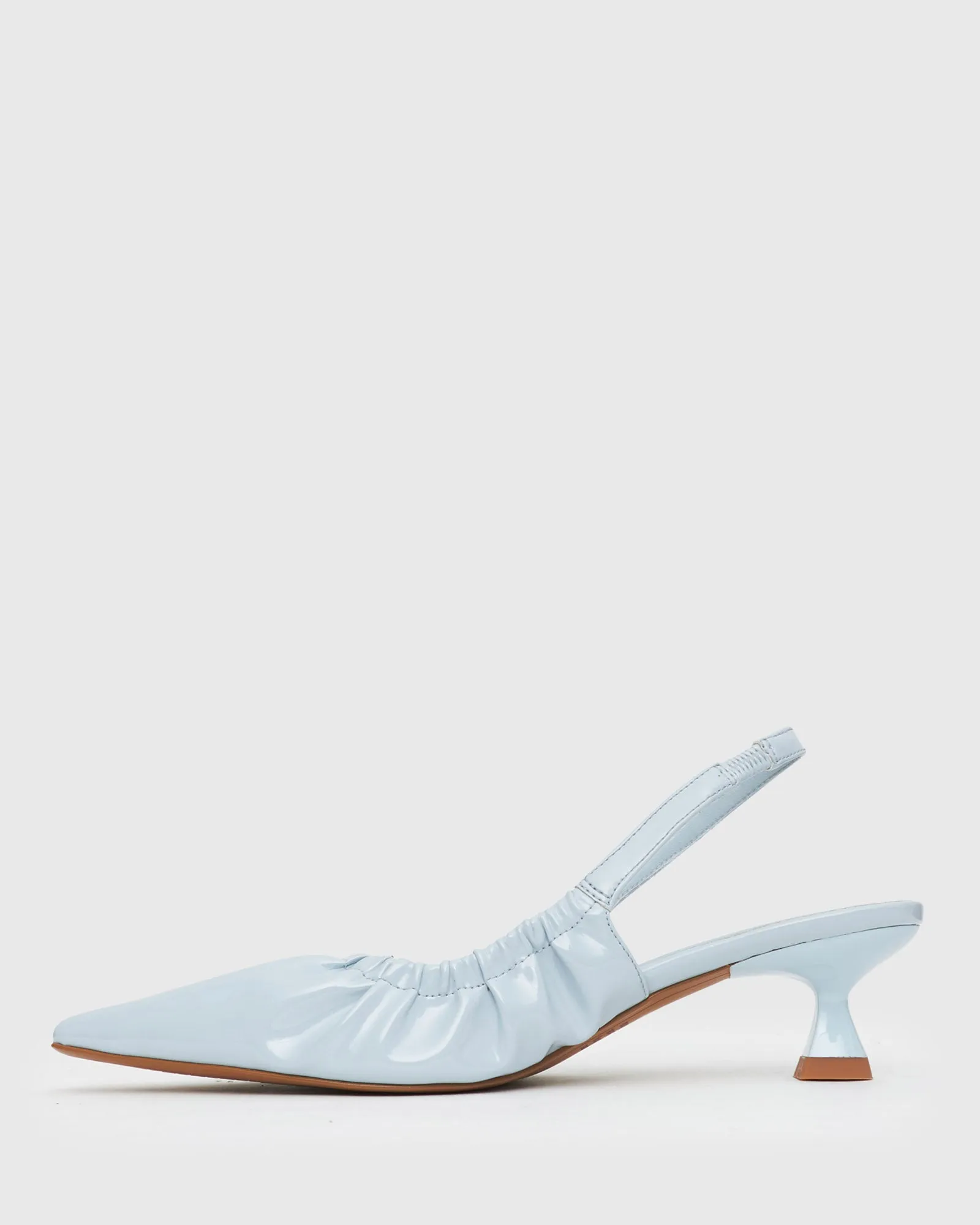 DIVINE Ruched Slingback Pumps