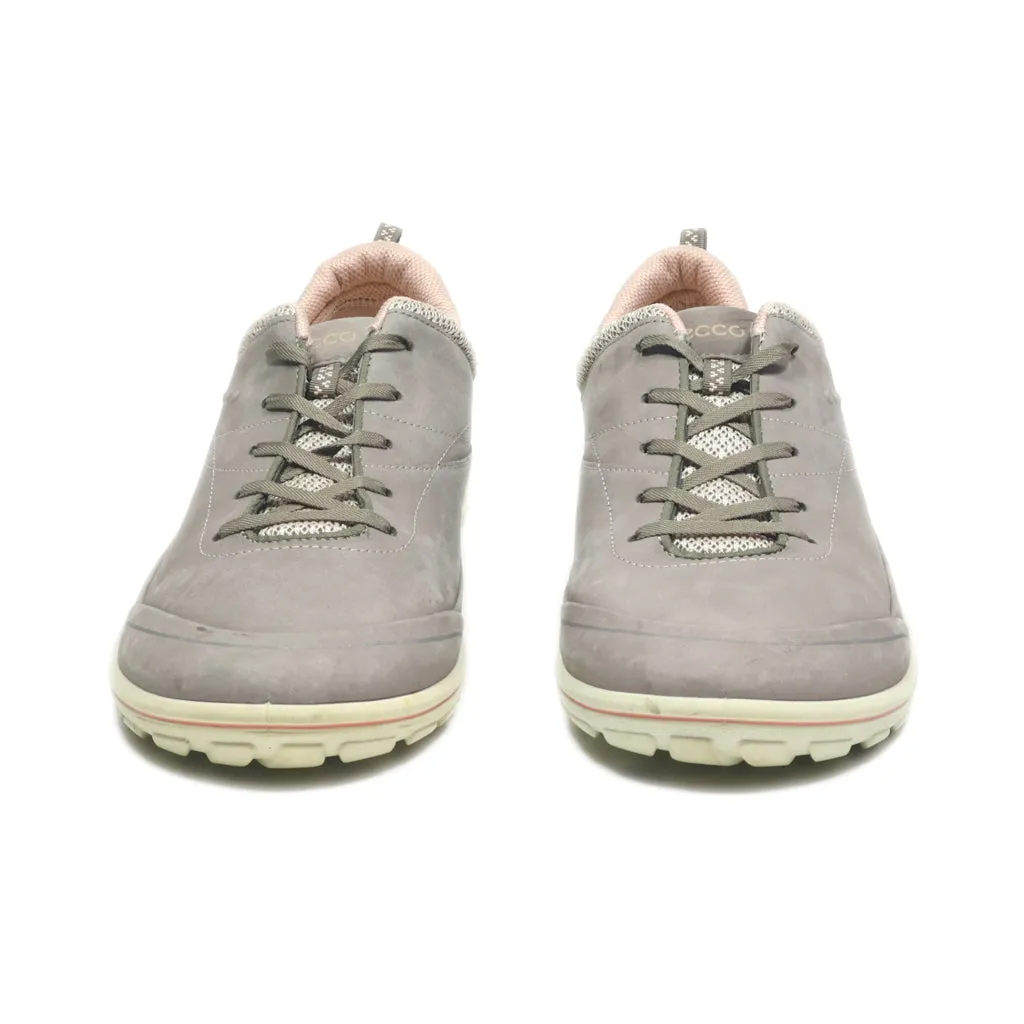 Ecco Lace Ups Leather Grey Colour For Women