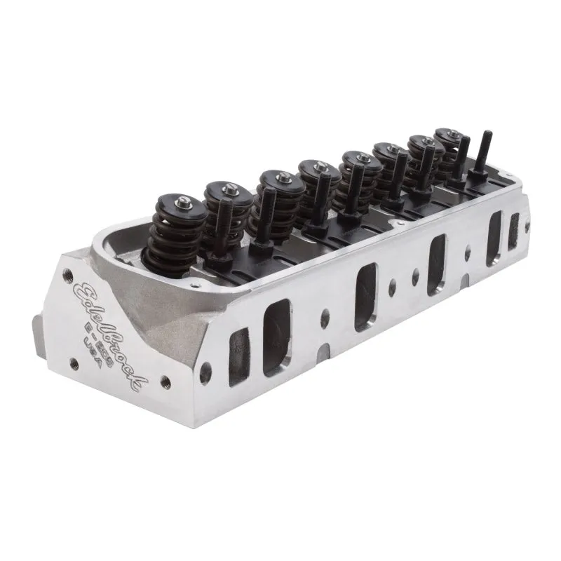 Edelbrock E-Series E-205 Cylinder Head - Assembled - 2.080 / 1.600 in Valve - 205 cc Intake - 60 cc Chamber - 1.460 in Springs - Small Block Ford - Pair