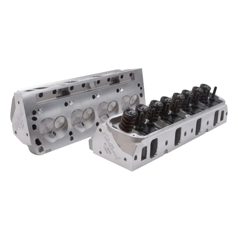 Edelbrock E-Series E-205 Cylinder Head - Assembled - 2.080 / 1.600 in Valve - 205 cc Intake - 60 cc Chamber - 1.550 in Springs - Small Block Ford - Pair