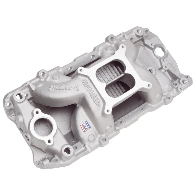 Edelbrock RPM Air-Gap 2-0 Intake Manifold - Cast Finish