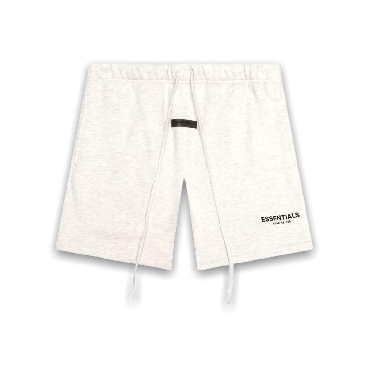 Essentials Fear of God Drawstring Fleece Shorts - Off White (Black Lettering)