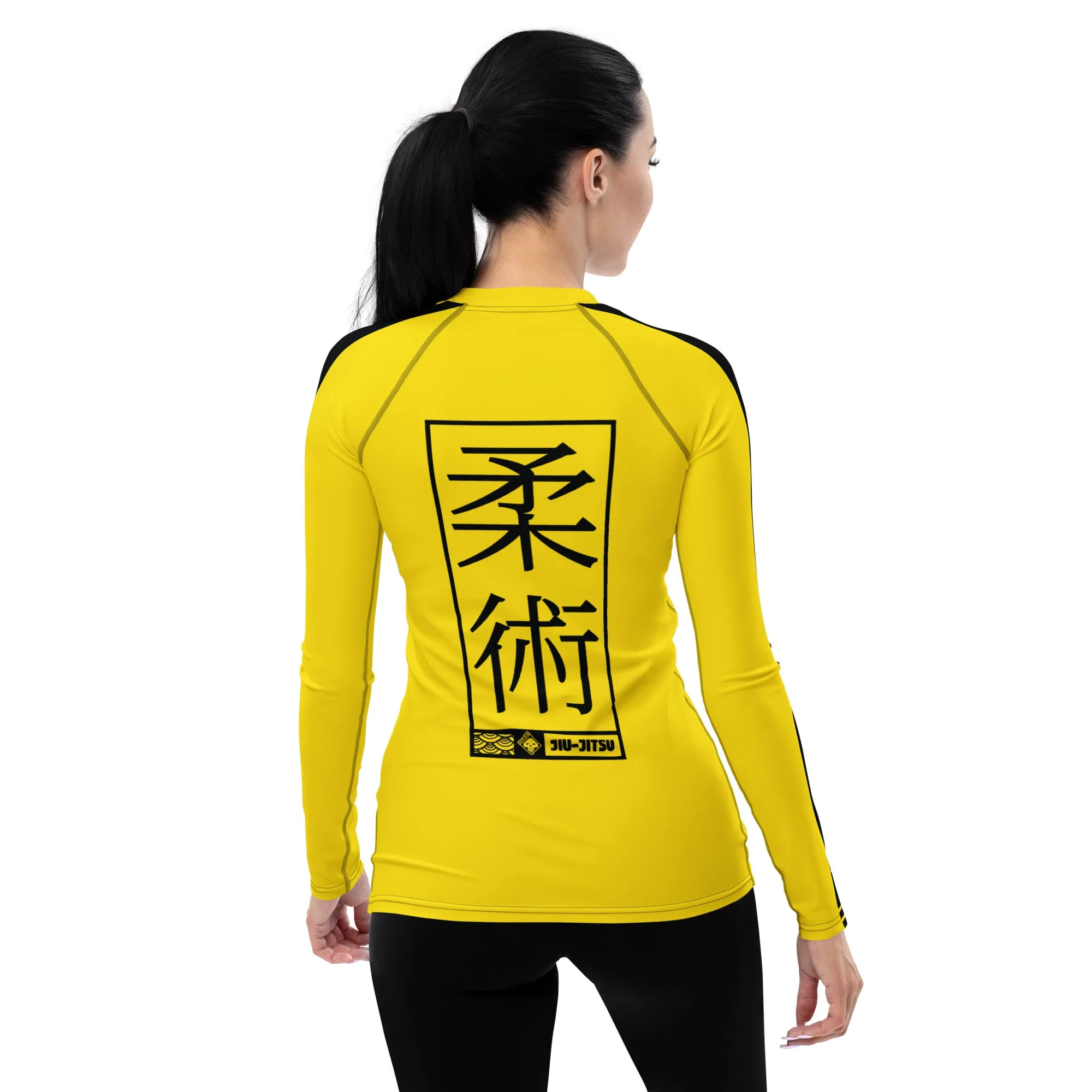 Fierce Femme Fatale: Women's Long Sleeve Kill Bill Bruce Lee BJJ Rash Guard - Jiu-Jitsu 028