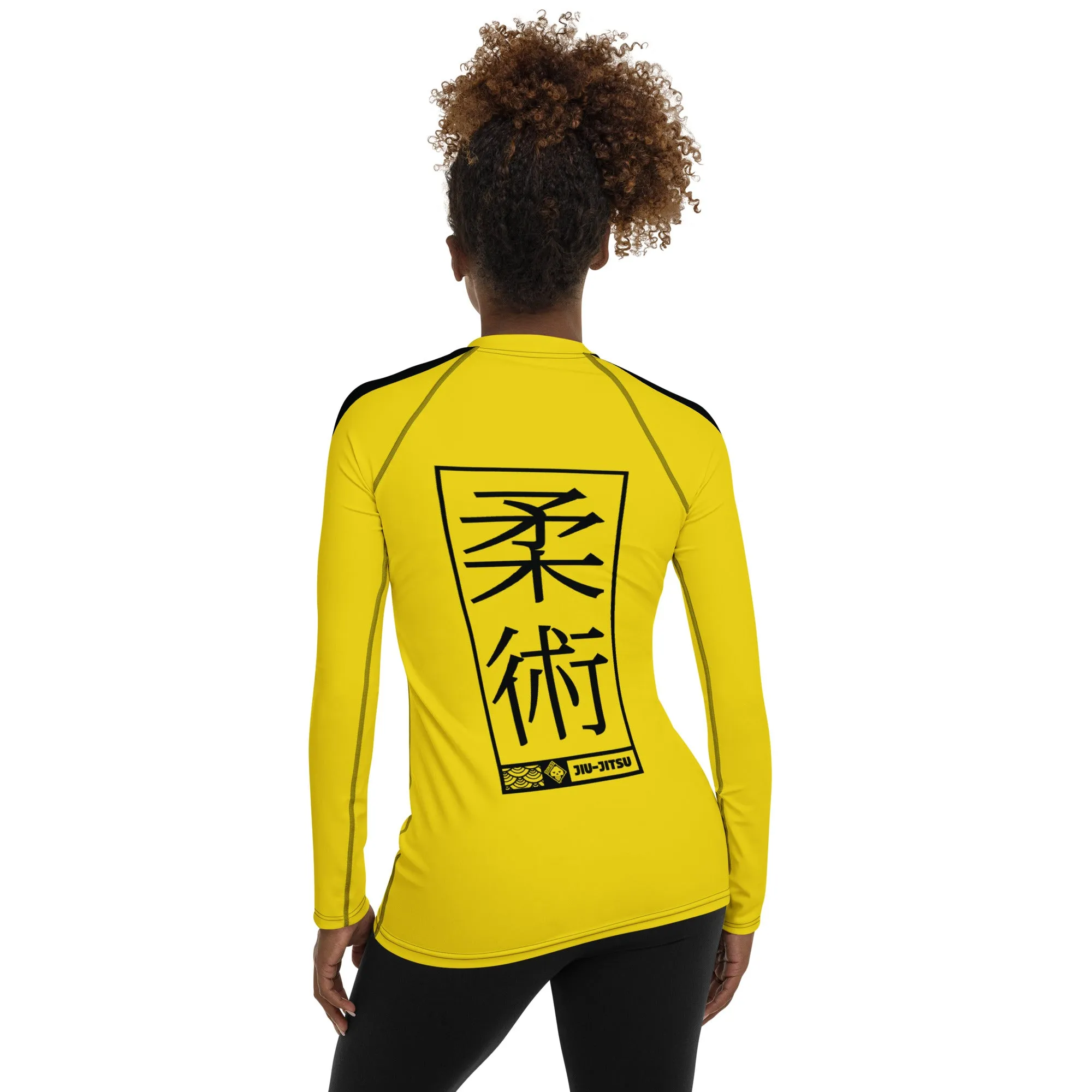 Fierce Femme Fatale: Women's Long Sleeve Kill Bill Bruce Lee BJJ Rash Guard - Jiu-Jitsu 028