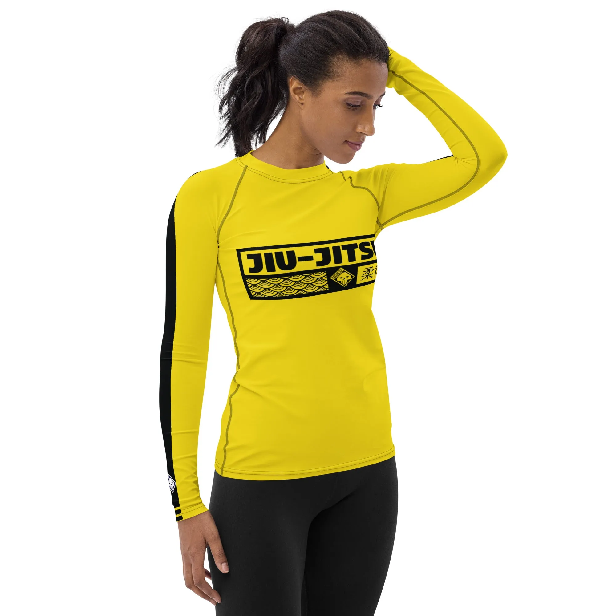 Fierce Femme Fatale: Women's Long Sleeve Kill Bill Bruce Lee BJJ Rash Guard - Jiu-Jitsu 028