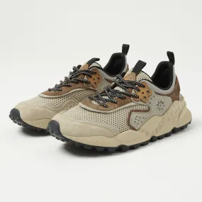 Flower Mountain Kotetsu Man Suede/Mesh Sneaker - Beige/Grey