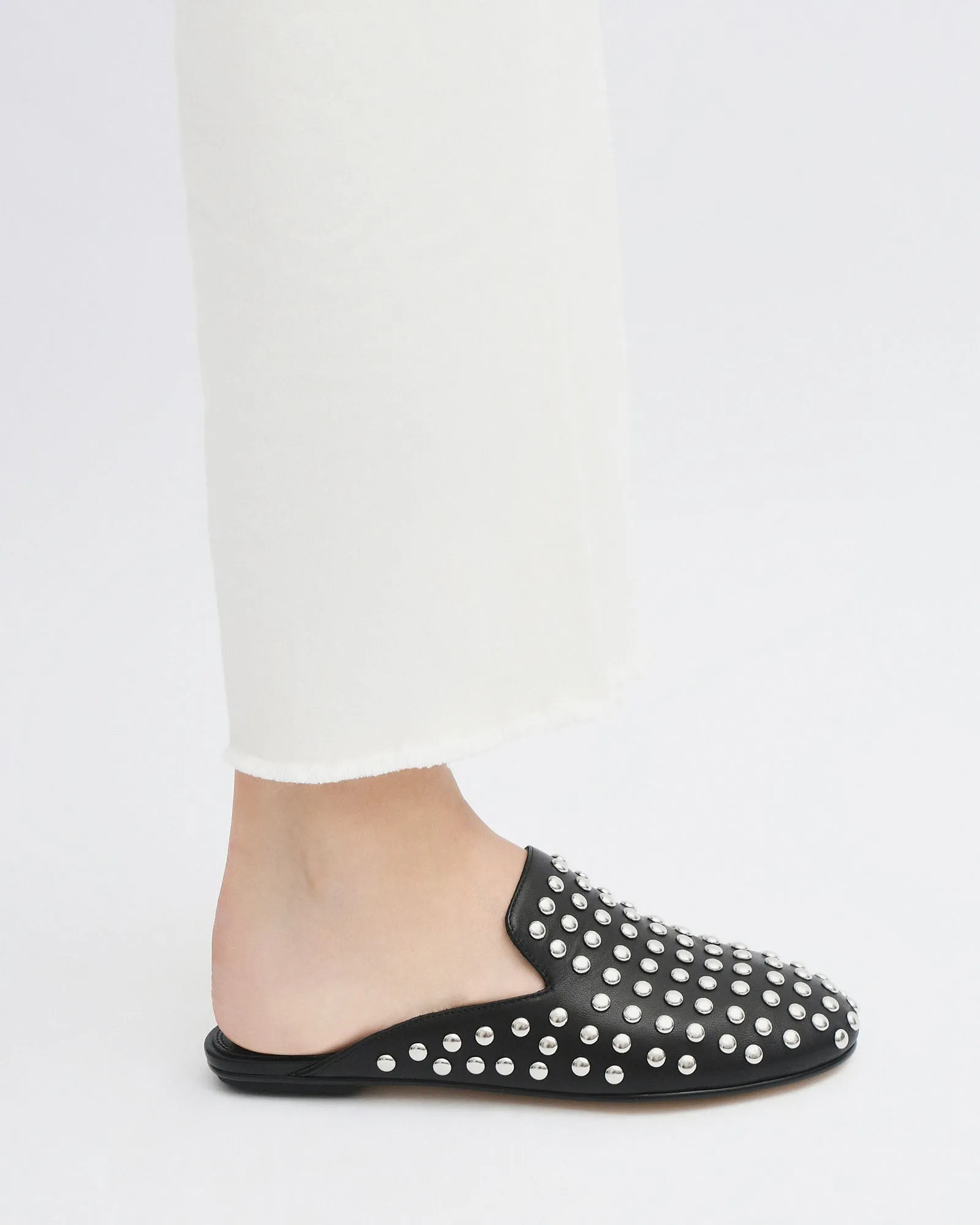 GRACIE CASUAL FLATS BLACK LEATHER