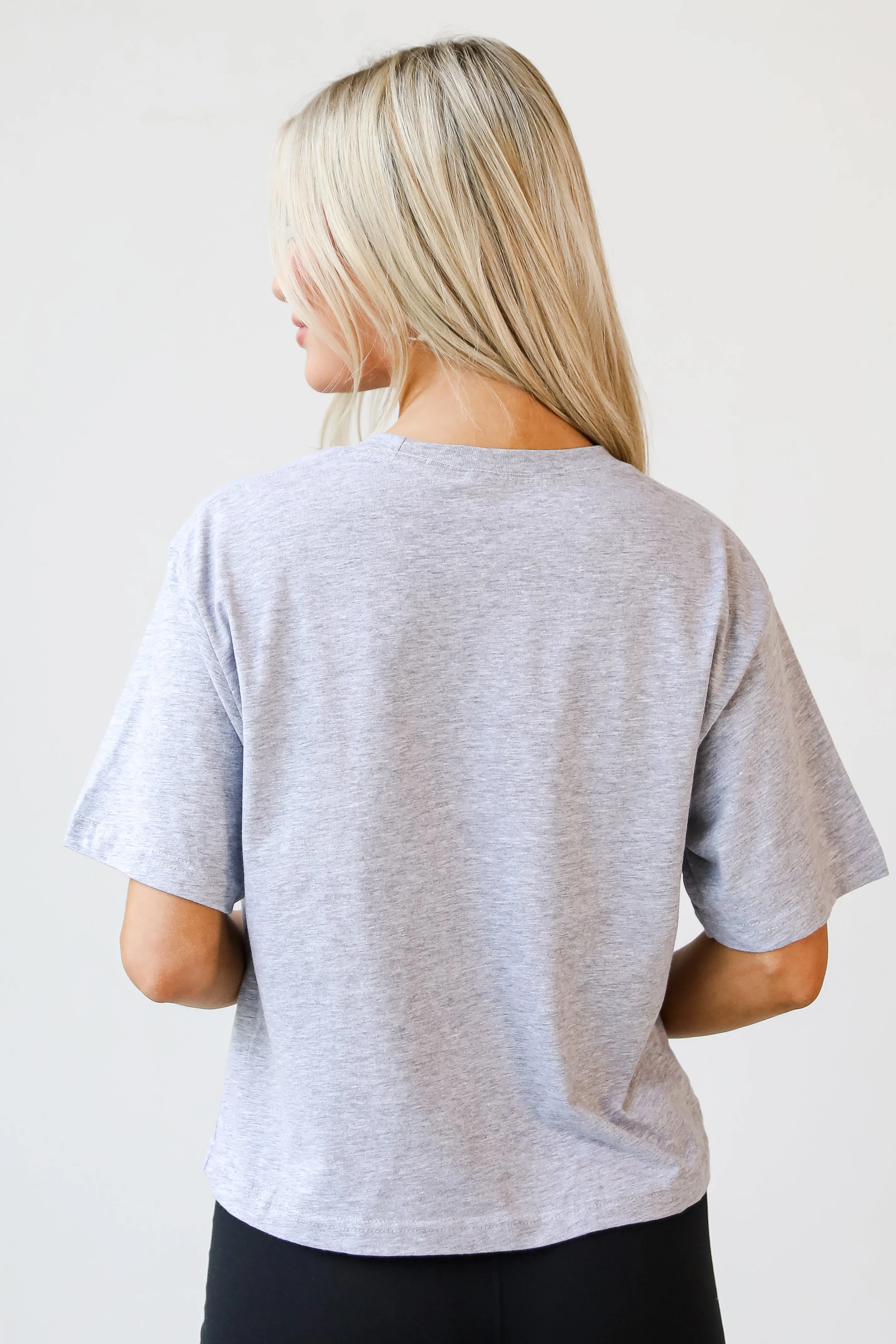 Heather Grey Georgia Cropped Tee