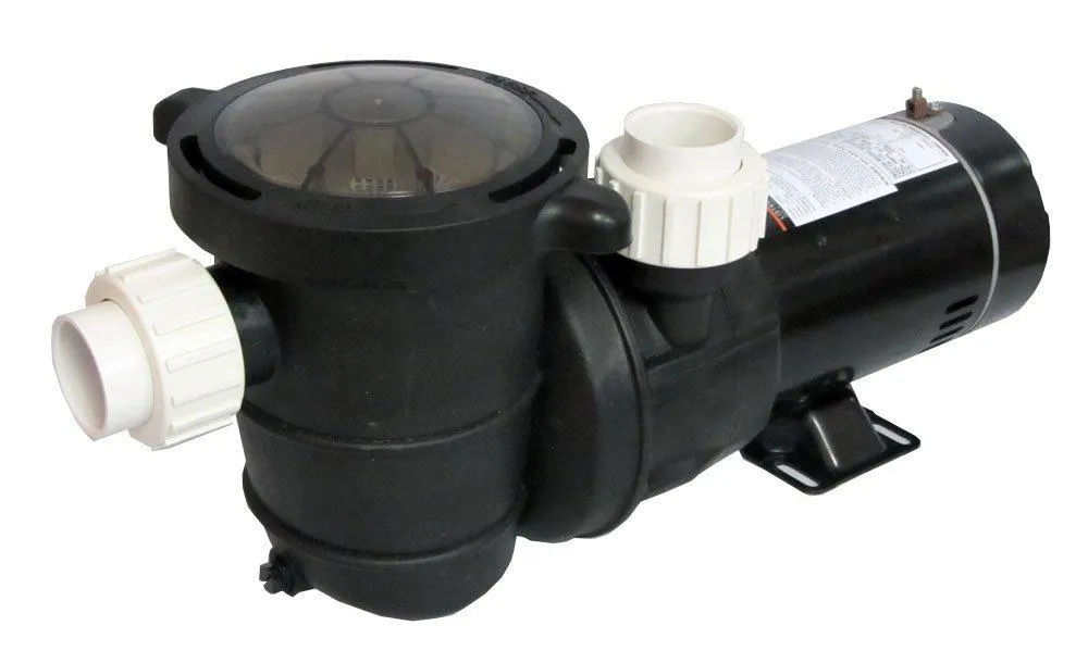 High Performance Swimming Pool Pump Above-Ground 1.5 HP with Union Fittings