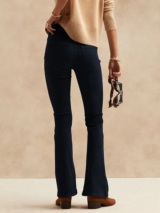 High-Rise Flare Soft Sculpt Jean in Medium Wash