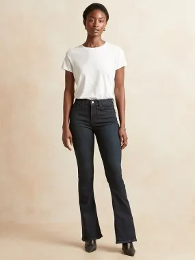 High-Rise Flare Soft Sculpt Jean in Medium Wash