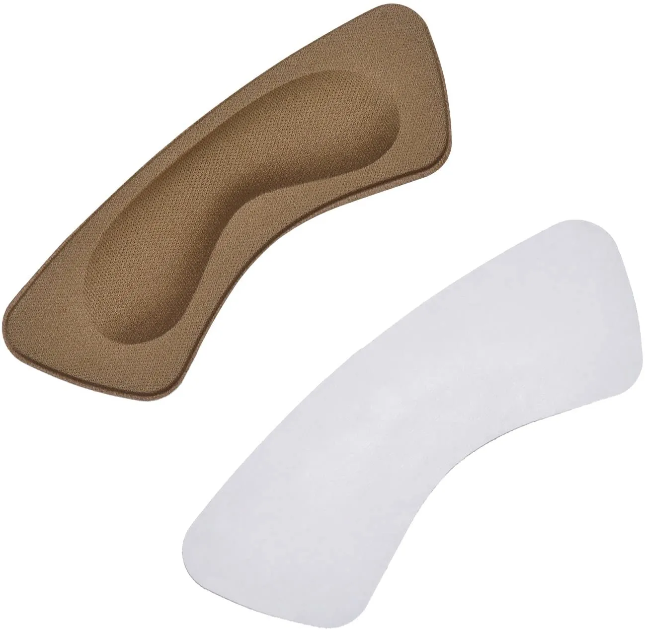 Hotop 6 Pairs Heel Cushion Pads Heel Shoe Grips Liner Self-Adhesive Shoe Insoles Foot Care Protector (Brown, Khaki, Black)