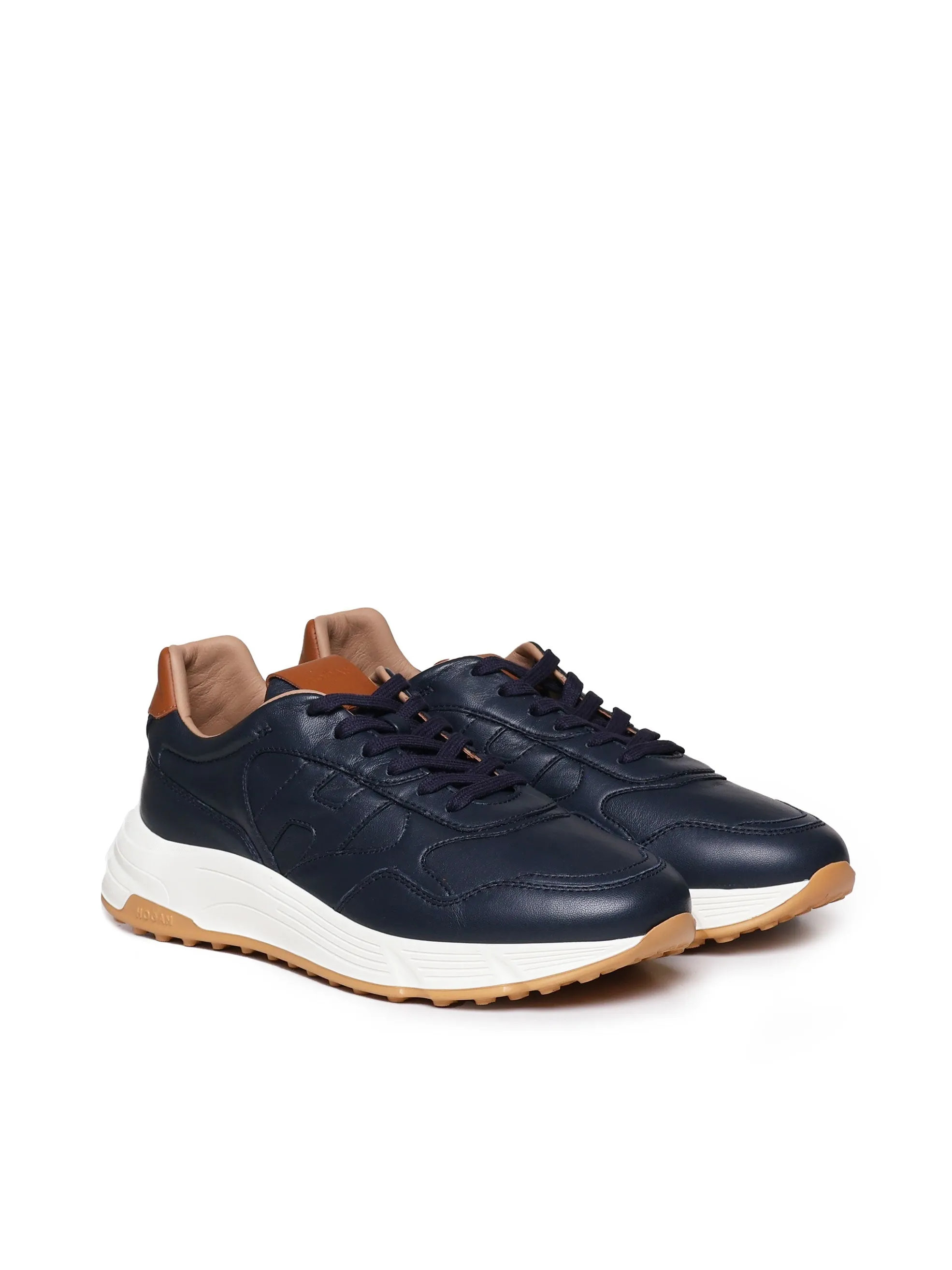 Hyperlight Leather Blue Sneakers