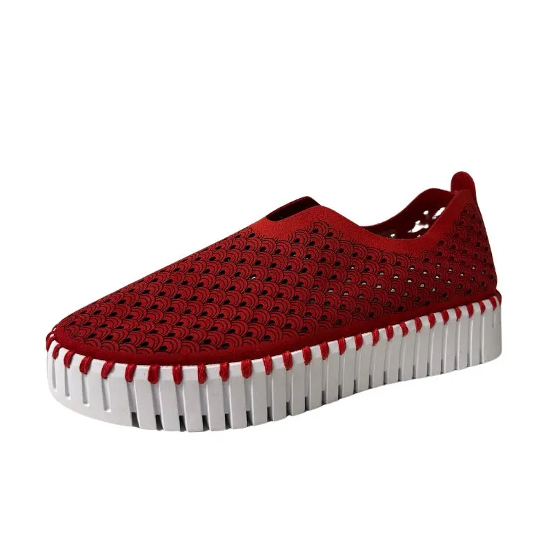 Ilse Jacobsen Tulip 3373 Deep Red Women's Slip On Flats