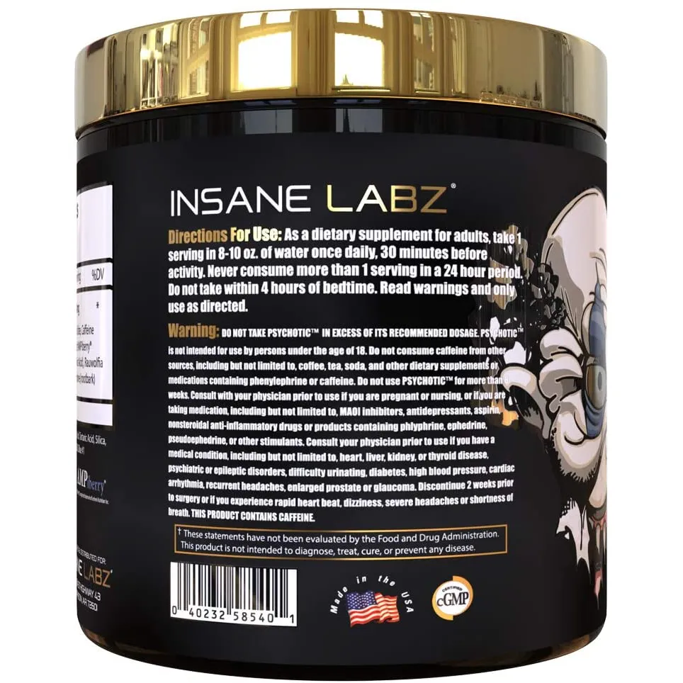 Insane Labz Psychotic Gold 35 Servings