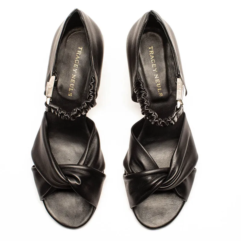 JACKIE Smoke | Leather Sandals