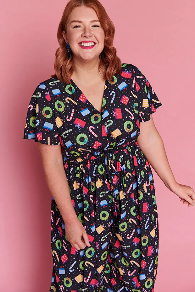 Justine Confetti Christmas Jumpsuit