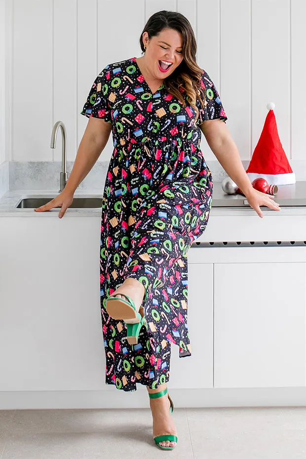 Justine Confetti Christmas Jumpsuit