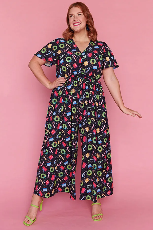 Justine Confetti Christmas Jumpsuit