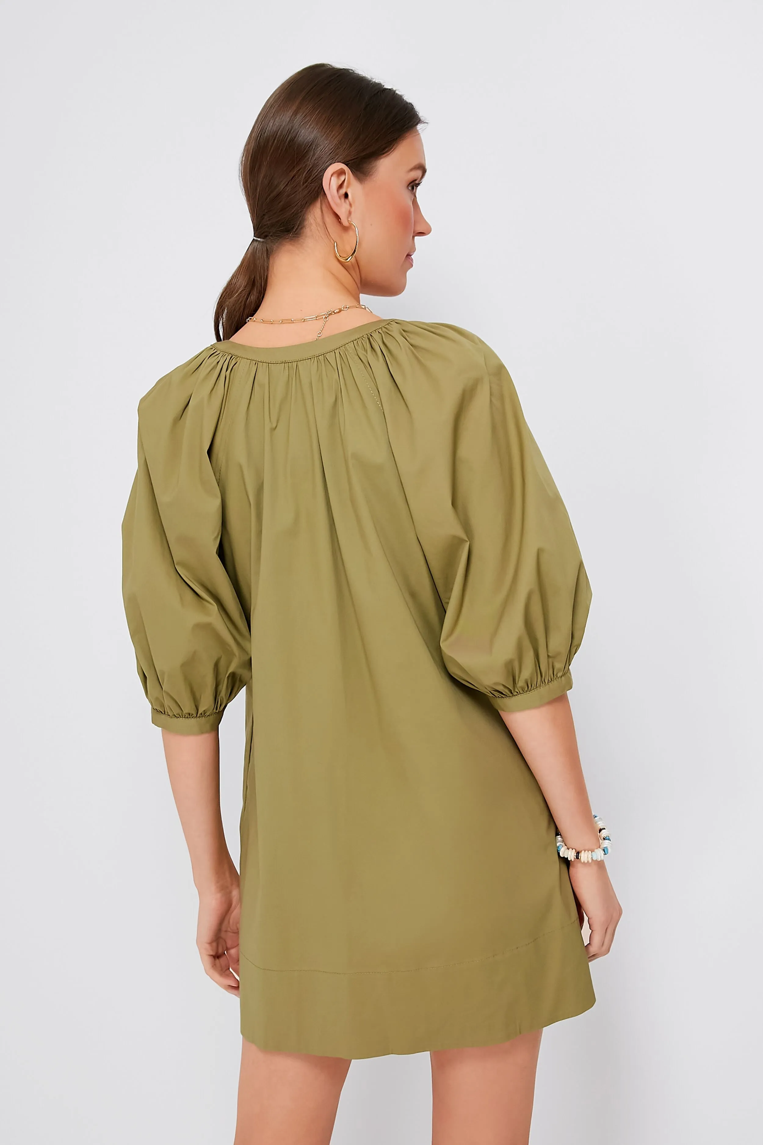 Khaki Mini Vincent Dress