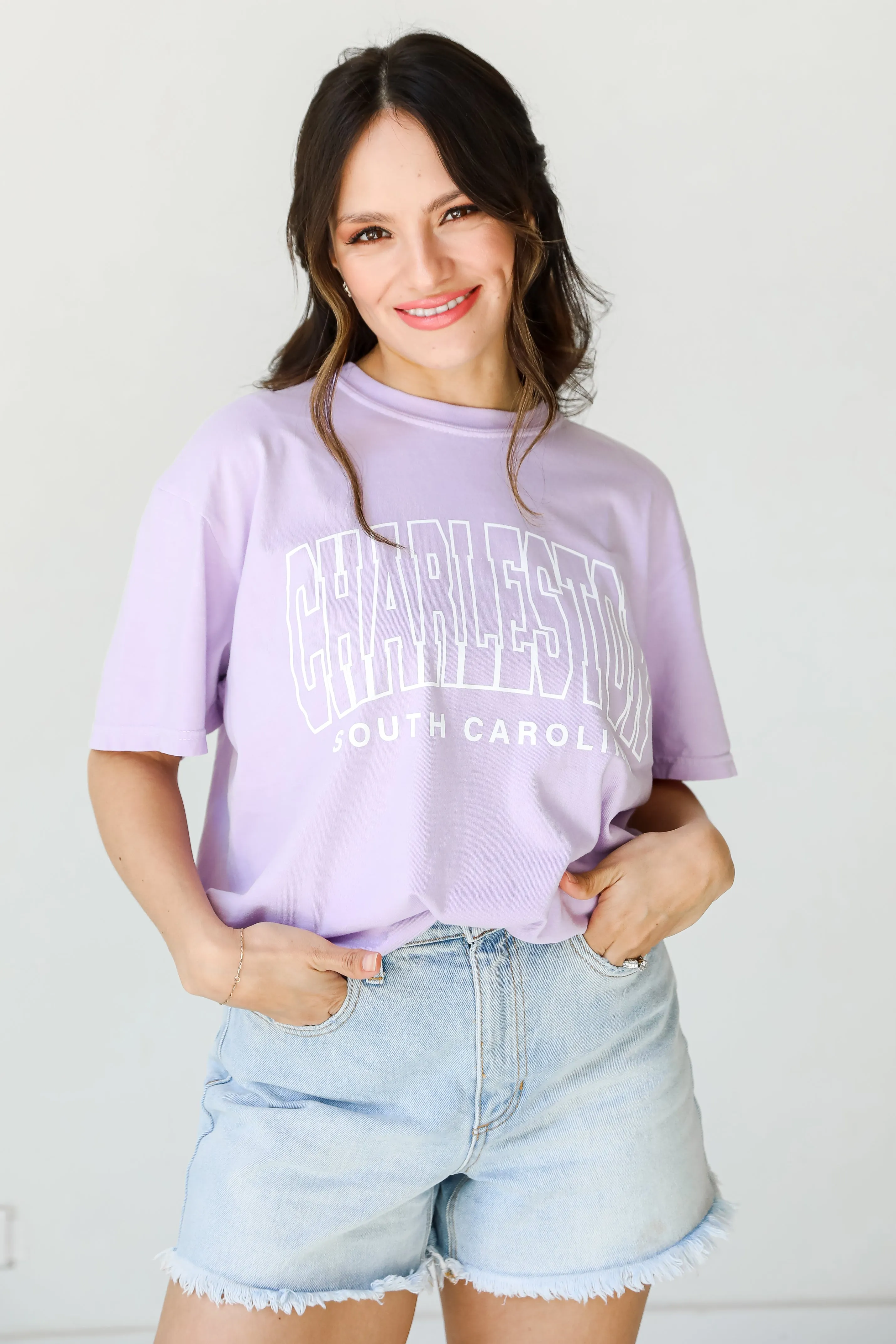 Lavender Charleston South Carolina Tee