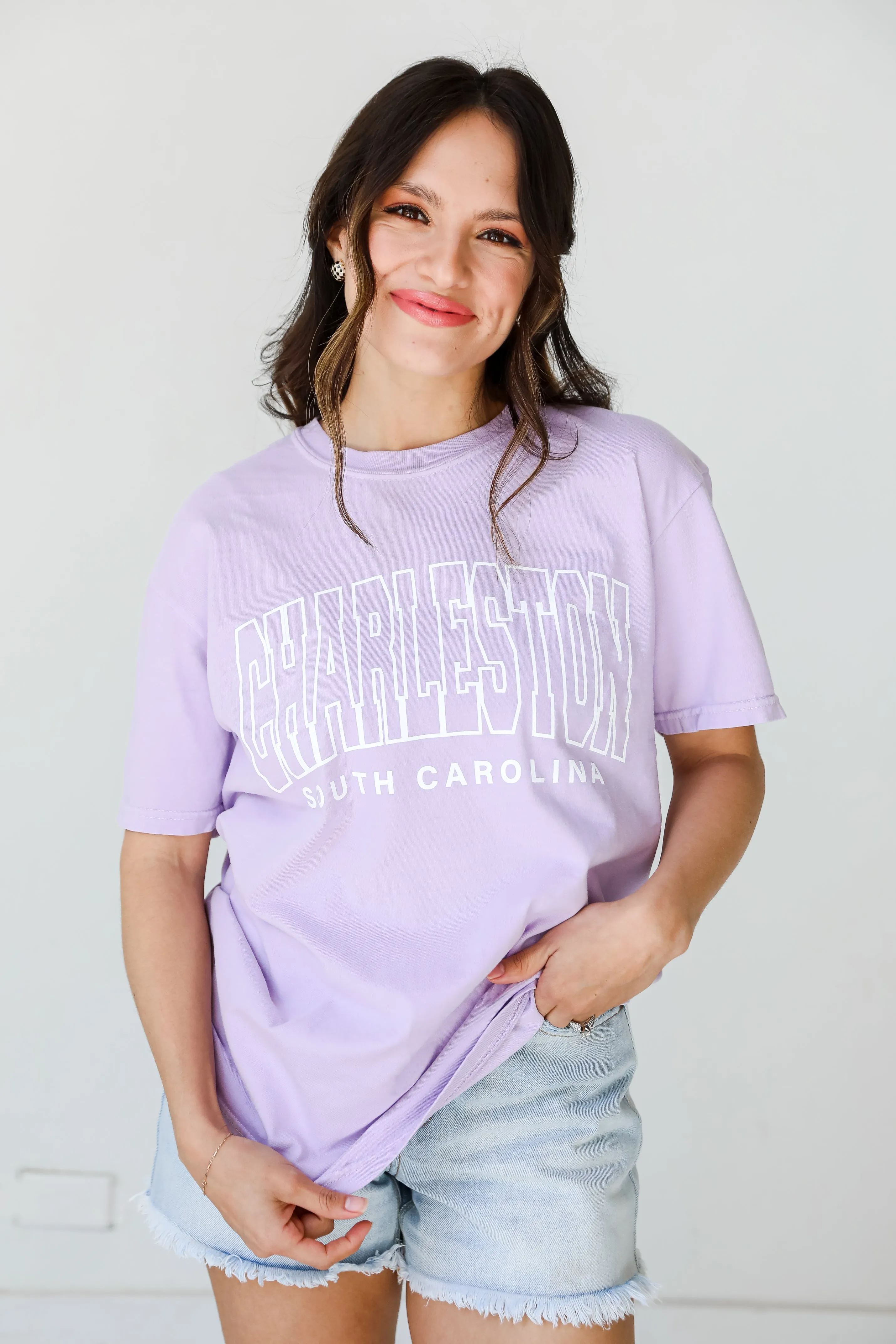 Lavender Charleston South Carolina Tee