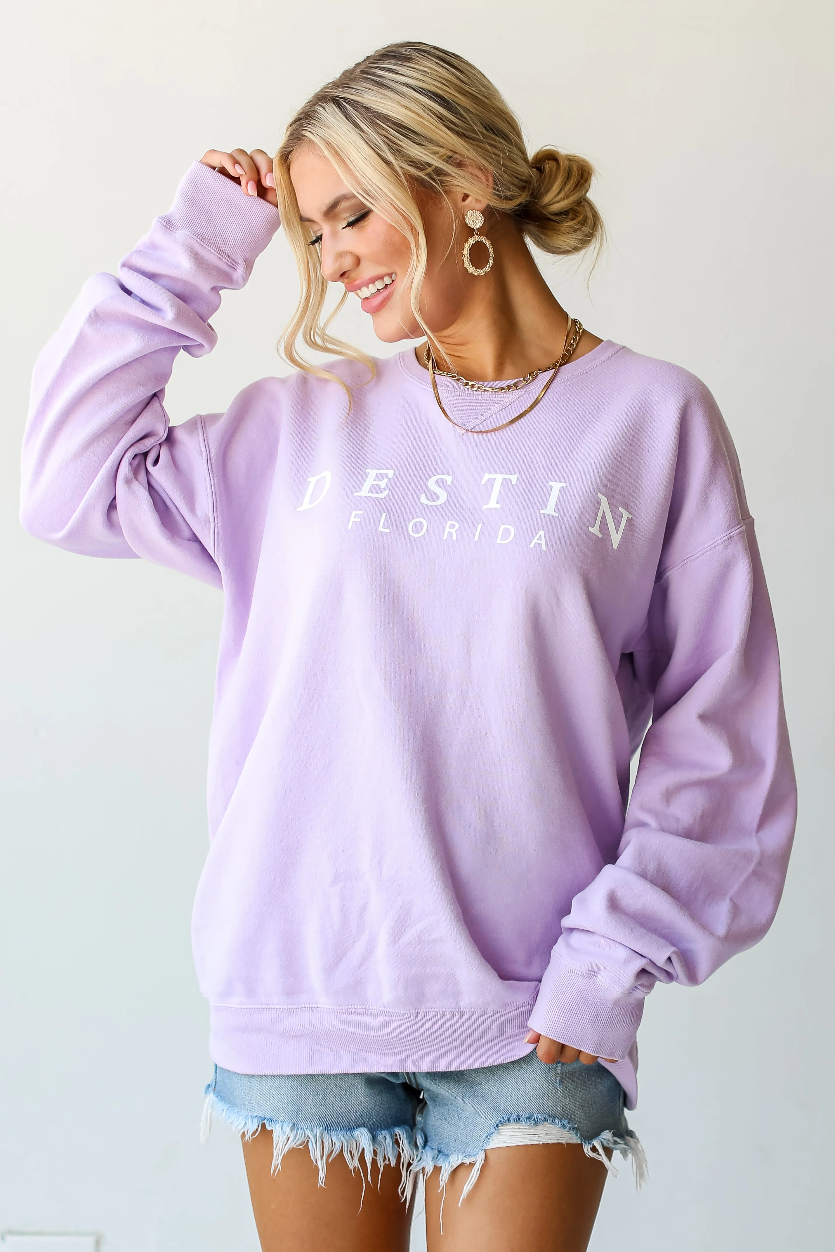 Lavender Destin Florida Sweatshirt